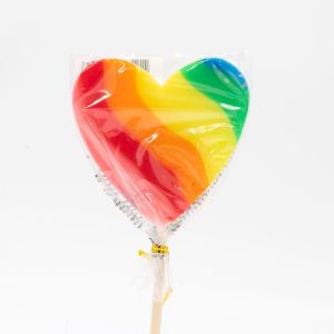 Lolly Herz Pop Regenbogen 45 Gramm