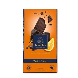 Leonidas Tafelschokolade Zartbitter-Orange 54% Kakao 100 Gramm