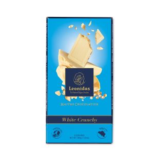 Leonidas Tafelschokolade Weiss mit Puffreis 100 Gramm