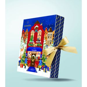 Leonidas Adventskalender Deluxe zum aufklappen ohne Alkohol. (Wir haben genügend Vorrat! eine Vorbestellung ist nicht nötig) Lieferbar ab 8.11.25