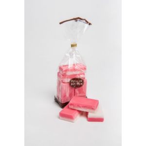 Pfefferminz Fondant rosa/weiß 175 Gramm