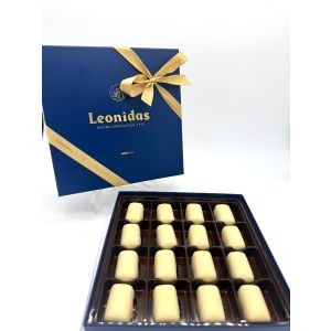 Präsentbox blau Manon Blanc - 16 Pralinen ca. 230 Gramm