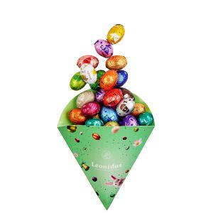 Spitztüte Ostern gefüllt mit 250 g bunten Ostereiern