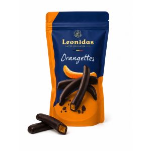 Leonidas Orangettes 200g- Kandierte Orangenschalen in Zartbitterschokolade