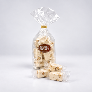 Weiße Nougat Napolitains mit Mandeln 150 Gramm